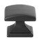 Gliderite Hardware 1-1/4 in. Matte Black Convex Square Cabinet Knob, 5PK 5740-MB-5 - alternate 1